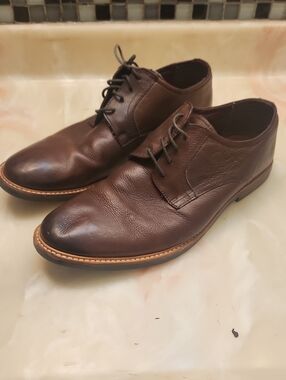 Ben Sherman Dark Brown Leather Derby Shoes